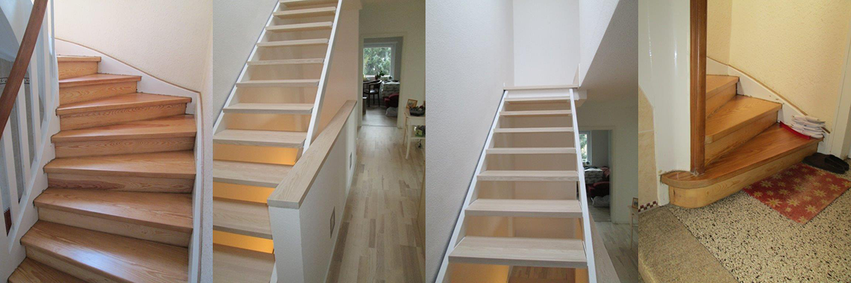 Neue Treppe und Treppenstufen
